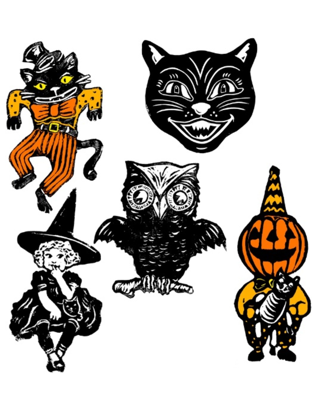 Sapphorica Creations Vintage Halloween Sticker Collection